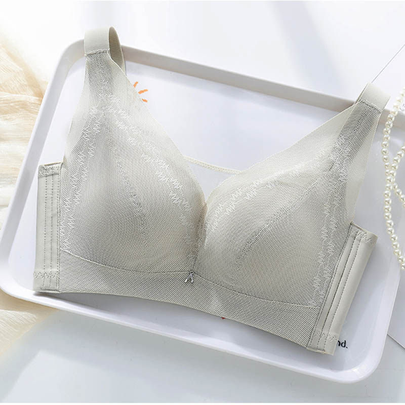 无钢圈蕾丝香薰蝶薄款文胸