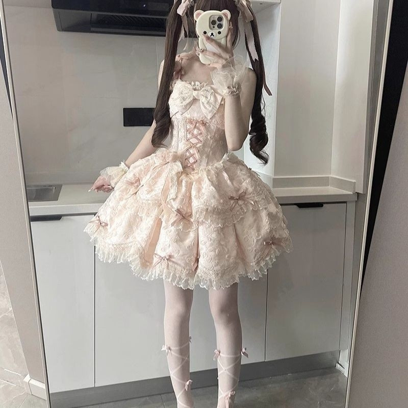繁花序曲芭蕾风洛丽塔JSK短裙