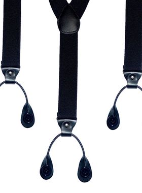 英伦复古宽版纽扣式背带夹加厚吊裤带裤肩带裤西裤纽扣款加长背带