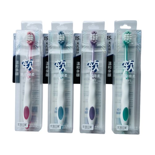 炒肉洁齿手动护龈牙刷印象去渍