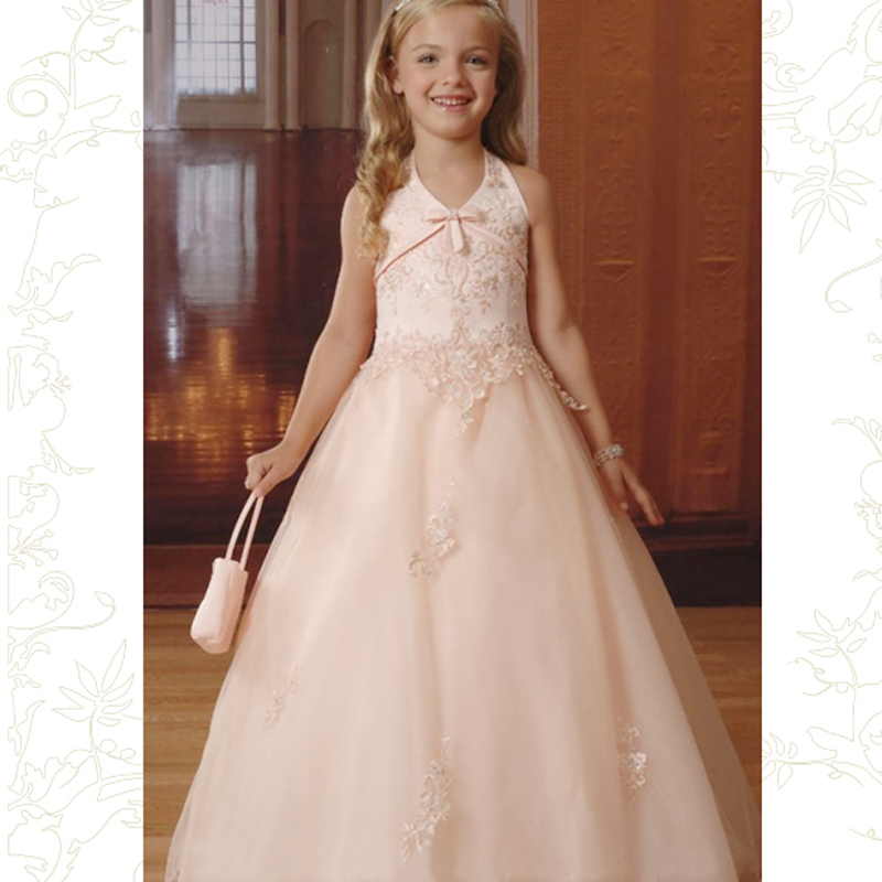 婚纱钢琴少女儿童礼服