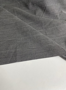 F224夏季灰色梭织混纺布头 柔软细腻垂坠上衣西服裤子套装diy面料