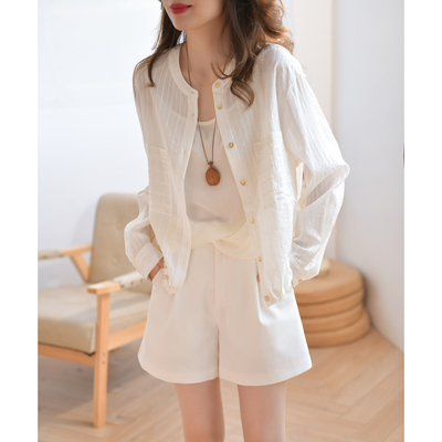 GESGOO简约真丝棉防晒外套松弛感