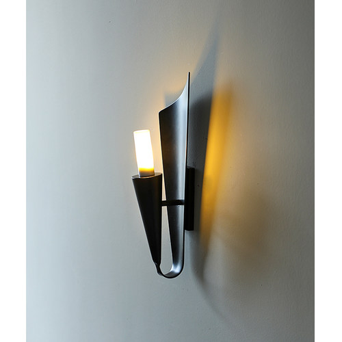 烛台壁灯法式简约客厅侘寂风