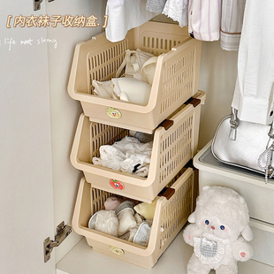 内衣内裤袜子三合一收纳盒家用衣柜贴身衣物分装整理箱收纳神器