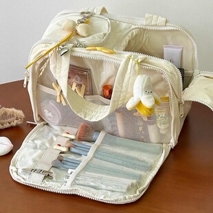 化妆包大容量女2025新款便携分区收纳包外出旅行多功能手提洗漱包