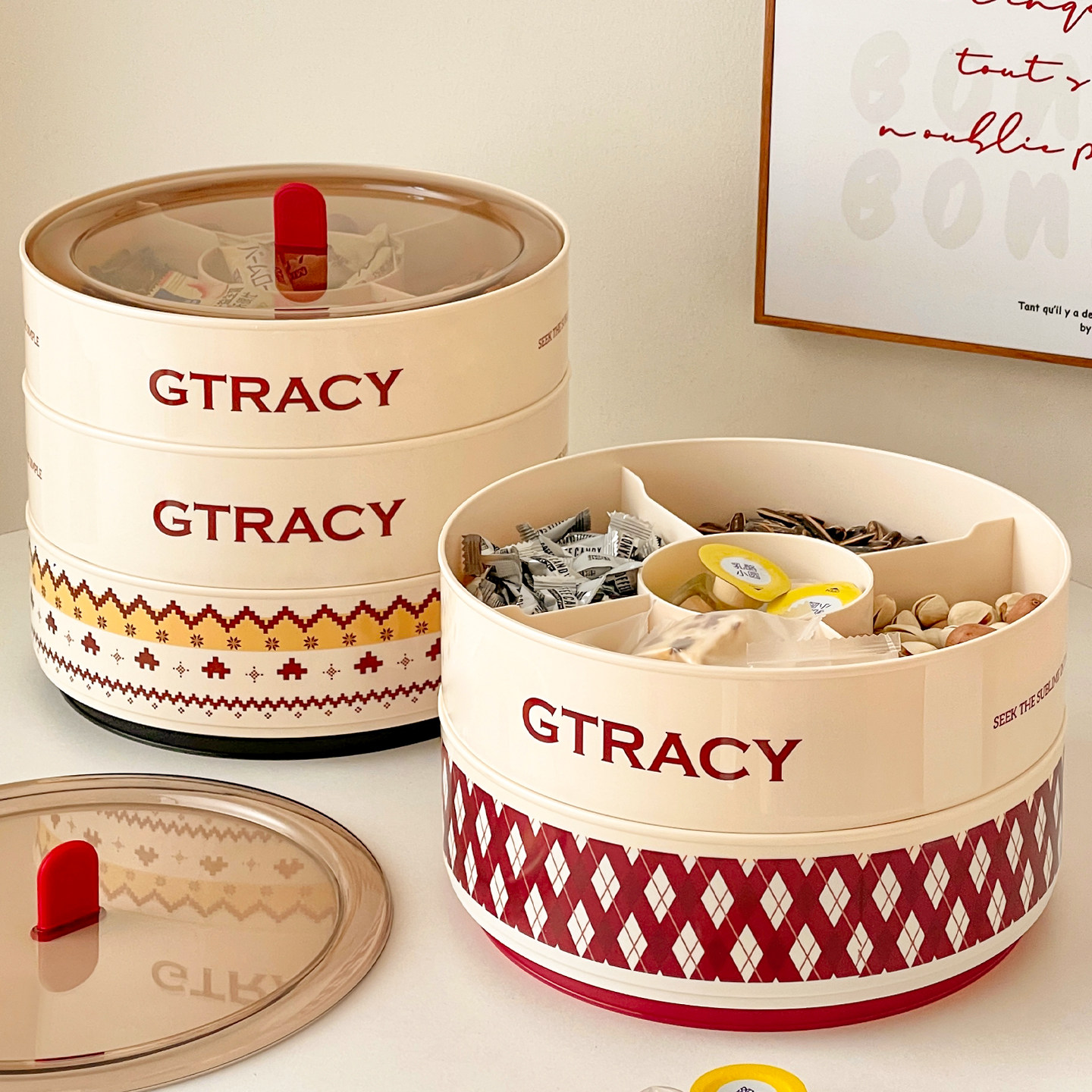 干果盘家用客厅茶几坚果瓜子收纳盒轻奢过年糖果盒水果零食摆放盘,餐饮具,果盆/果盘/果篮,淘宝优惠券,粉丝福利购,淘宝优惠卷