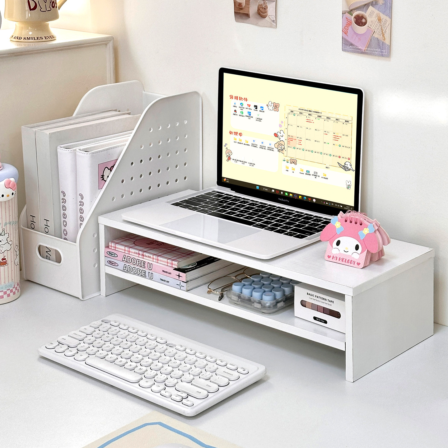 桌面置物架宿舍电脑增高架办公桌文件架工位整理神器收纳盒收纳架,收纳整理,整理架/置物架/收纳架,淘宝优惠券,粉丝福利购,淘宝优惠卷