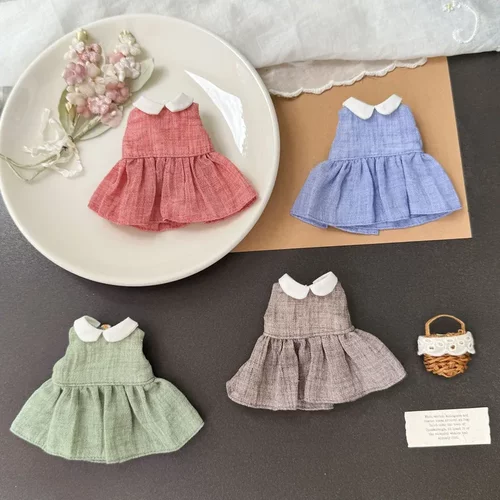 原创10cm潮玩娃衣连衣裙zsiga长腿KT裙子衣服公仔玩偶换装裙