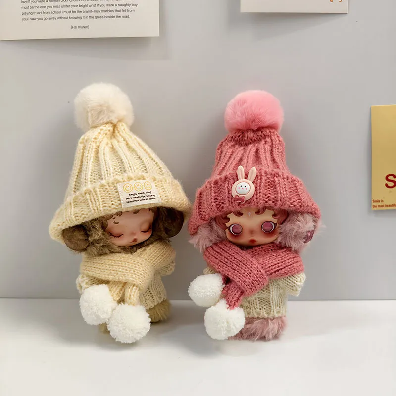 SKULLPANDA3代不眠剧场潮玩公仔白绒球围巾帽套装光织园毛绒玩偶,玩具/童车/益智/积木/模型,娃娃/配件/着替,淘宝优惠券,粉丝福利购,淘宝优惠卷