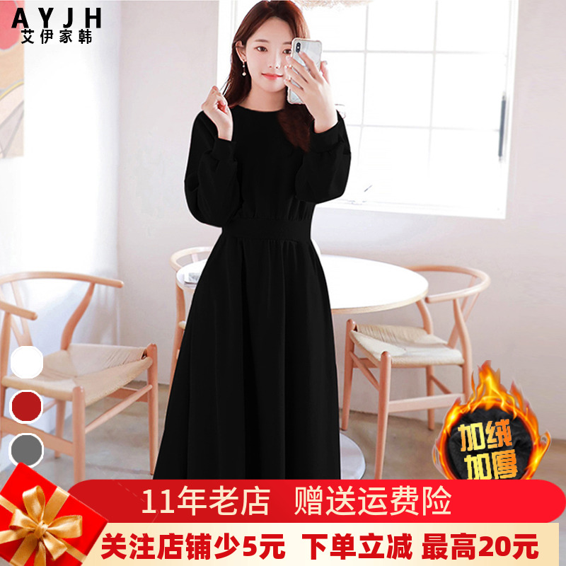 收腰显瘦连衣裙A字裙设计感小众