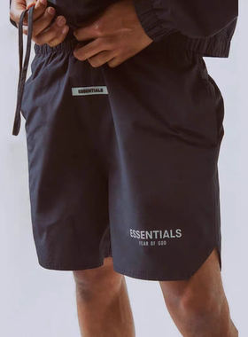 ESSENTIALS ZONE夏季高街3m镭射反光尼龙抽绳短裤男女情侣潮牌