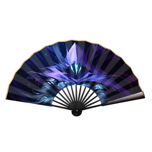 无畏契约游戏周边贤者霓虹黑梦芮娜壹决钢索10寸折扇子定制扇子