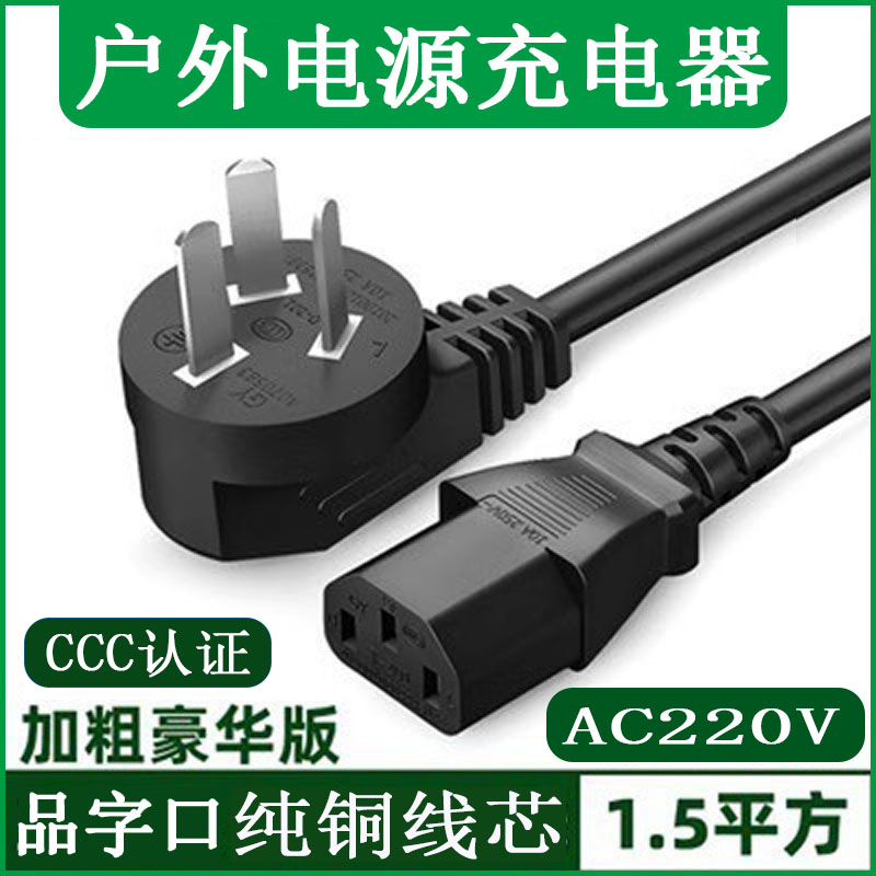 纽曼铂陆帝户外移动电源家用充电线插头AC220V快充充电器延长线
