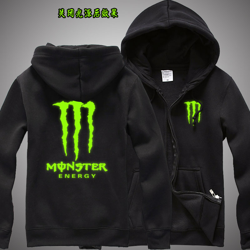 春秋季夜光卫衣拉链开衫