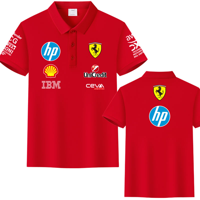 F1法拉利车队服冰丝棉POLO衫