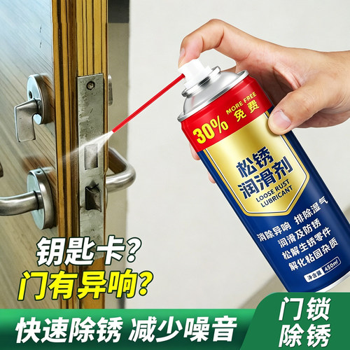 门窗除锈剂金属快速清洗润滑油去锈防门响轴锁窗合页螺丝松动神器