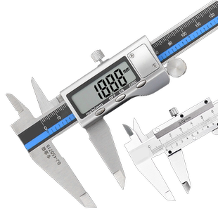 游标卡尺高精度高度深度尺不锈钢工业级数显显示大号划线小型卡尺