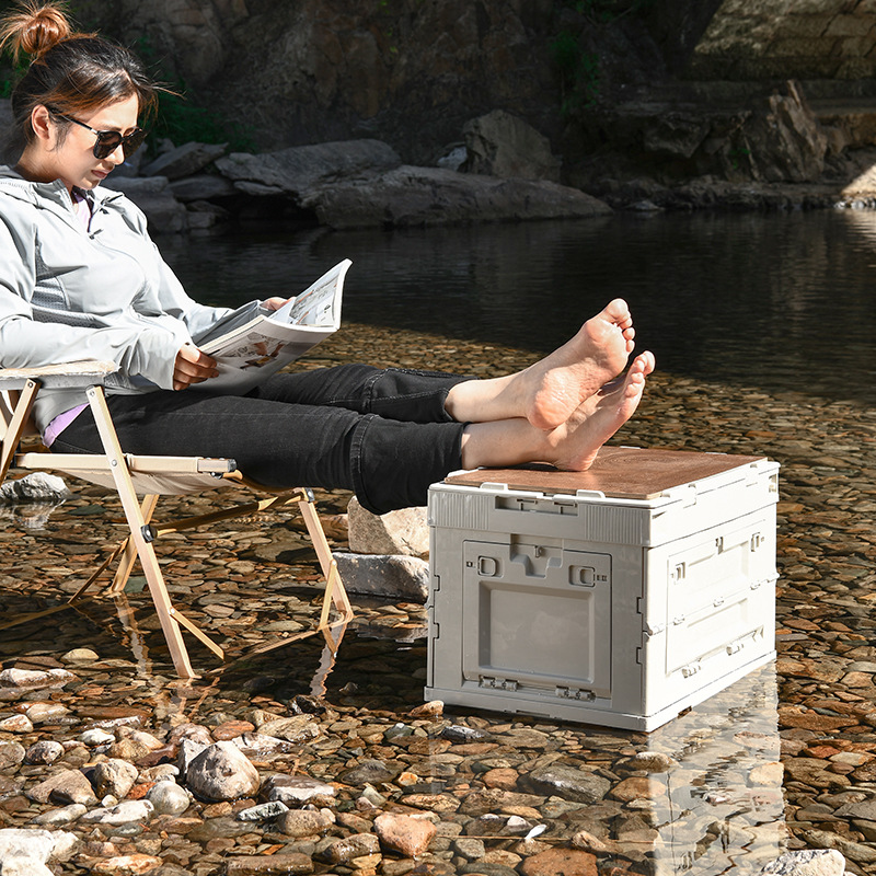 折叠收纳箱家用车载五金工具箱收纳箱大号户外露营杂物储物箱子