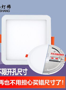 led简约客厅卫生间可调开孔筒灯