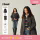 Eland衣恋棉服女巴恩风廓形2025冬新 一衣三穿 特氟龙三防