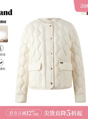 【鹅绒】Eland衣恋羽绒服女时尚轻量保暖合身外套2026春季新款
