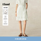 Eland衣恋半身裙女芭蕾风蕾丝收腰显瘦短裙A字裙夏季 100%棉