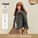 特氟龙三防 暖格绗缝棉服 Eland衣恋保暖菱格外套25冬新款
