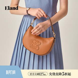 Eland衣恋女士包袋手提包迷你半月形斜挎包冬季 新款