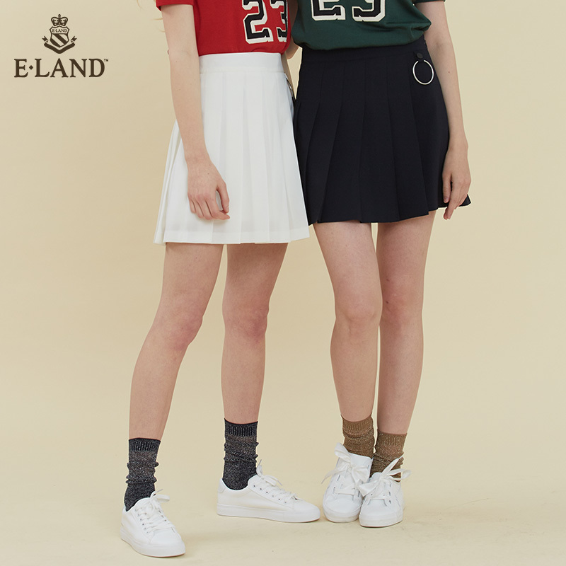 ELAND衣恋18年夏季新款金属装饰休闲裙裤女EEWH82402M商场同款
