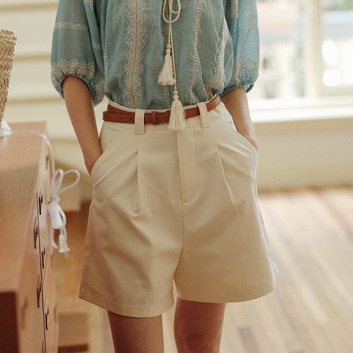 诺比昂 2026夏季新款工装短裤女高腰宽松阔腿裤百搭休闲裤