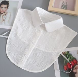 假领 饰打底衫 纯棉假领子女秋冬百搭OL白色衬衫 领配毛衣卫衣装