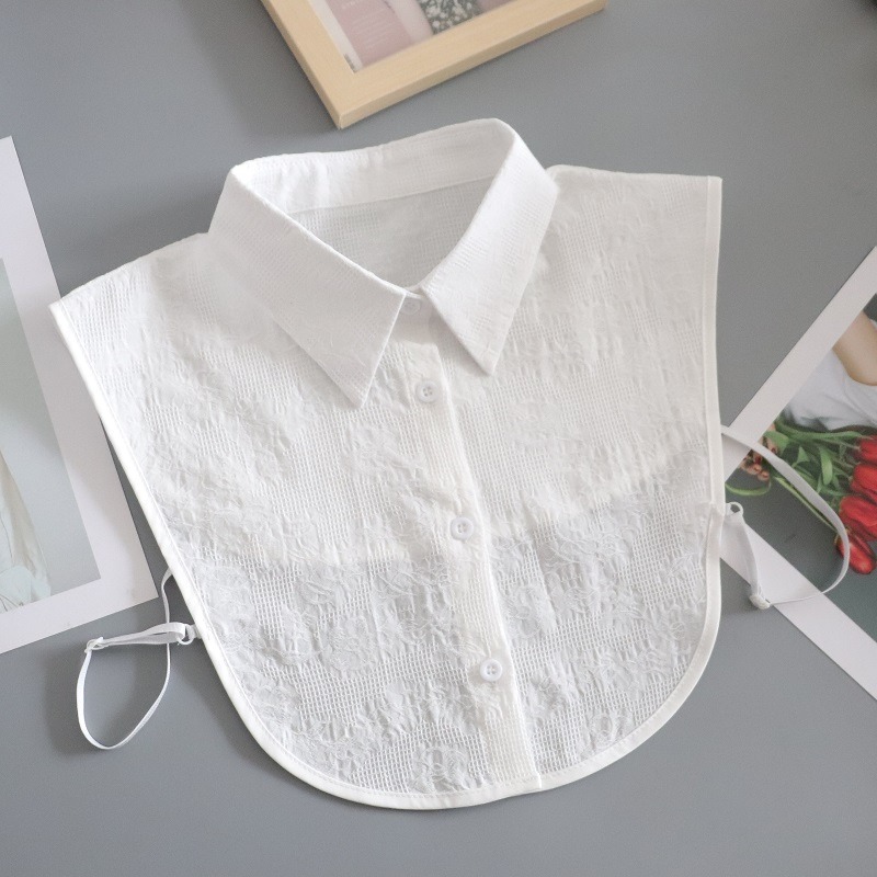 纯棉肌理百搭减龄多功能假领子