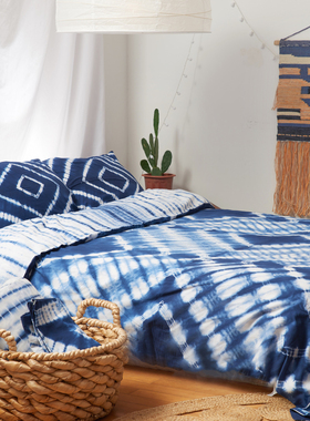 Shibori Dyed  印度手工被套床上用品民宿风植物染草木染家纺套装