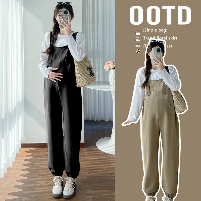 孕妇背带裤2026新款孕妇裤子春季外穿怀孕休闲裤春装宽松百搭长裤