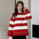 秋冬装 孕妇上衣秋装 长袖 孕妇装 条纹针织衫 套头毛衣2026新款 打底衫