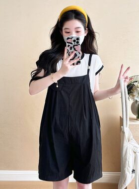 孕妇装夏装短袖上衣夏季背带短裤