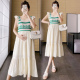 夏装 孕妇连衣裙夏季 韩版 背心裙2026新款 裙子夏 针织拼接无袖 孕妇装