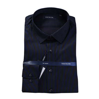 雅戈尔商务休闲弹力长袖衬衫