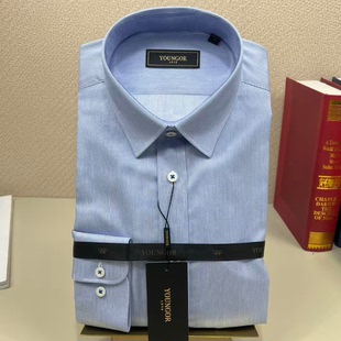 正品 男士 新款 商务休闲正装 DP100163HJA 雅戈尔长袖 DP免烫衬衣 衬衫