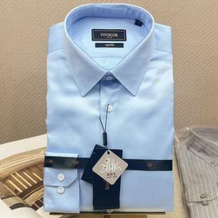 衬衫 长袖 VLTP119734IJA 雅戈尔男200高支缎面免烫标准版 专柜1680元