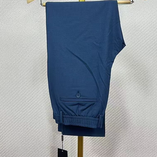 专柜780雅戈尔男夏季薄款休闲裤深蓝色修身版商务休闲310105HWY