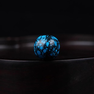 原矿高瓷绿松石网花乌兰花桶珠散珠配珠单颗星月菩提金刚手串配饰