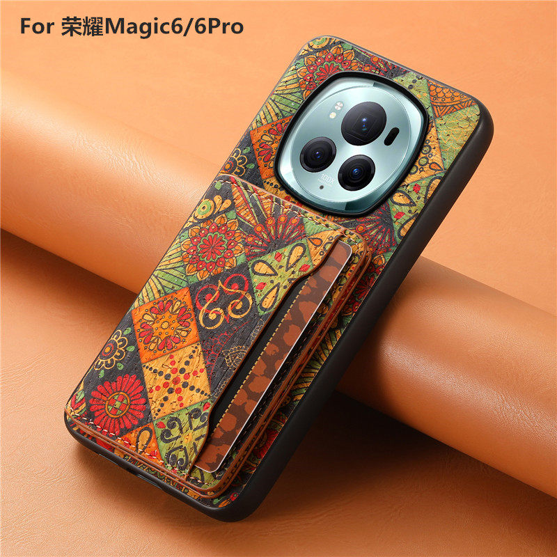 荣耀Magic6全包四季花语插卡套