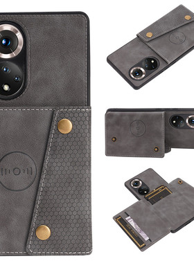 适用于荣耀50Pro手机壳可插卡放卡包零钱创意车载磁吸Honor50保护套全包边防摔50SE公交门禁银行卡槽商务男女