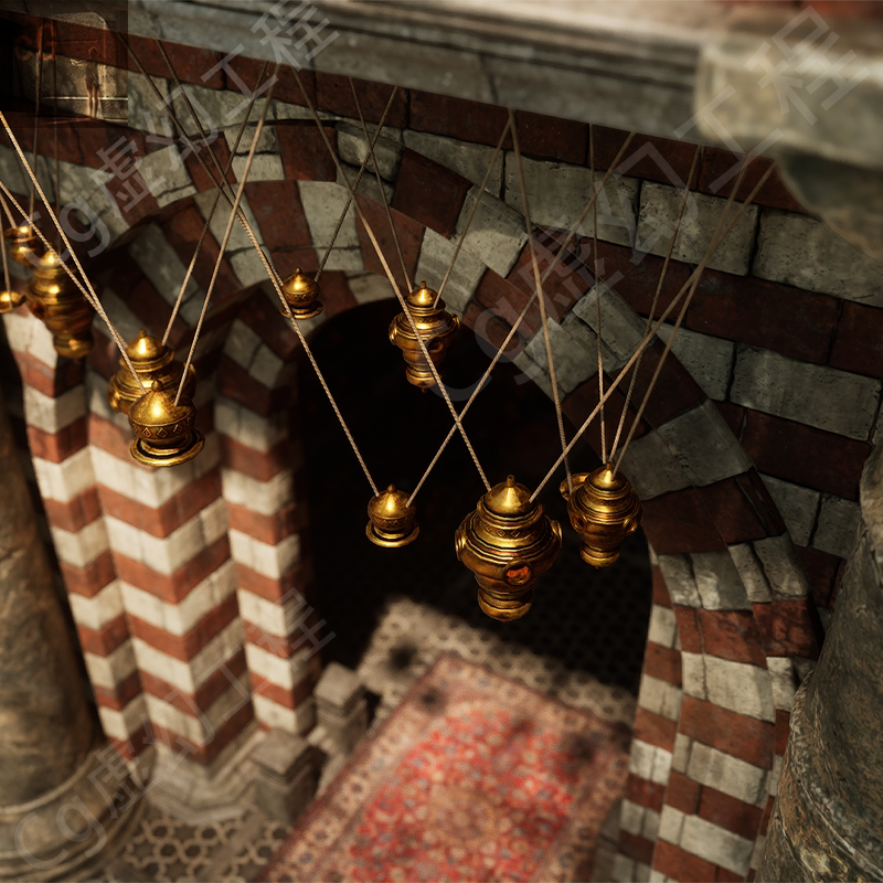 ue5场景波斯集市古代欧式风格虚幻古城镇城堡资产素材合集