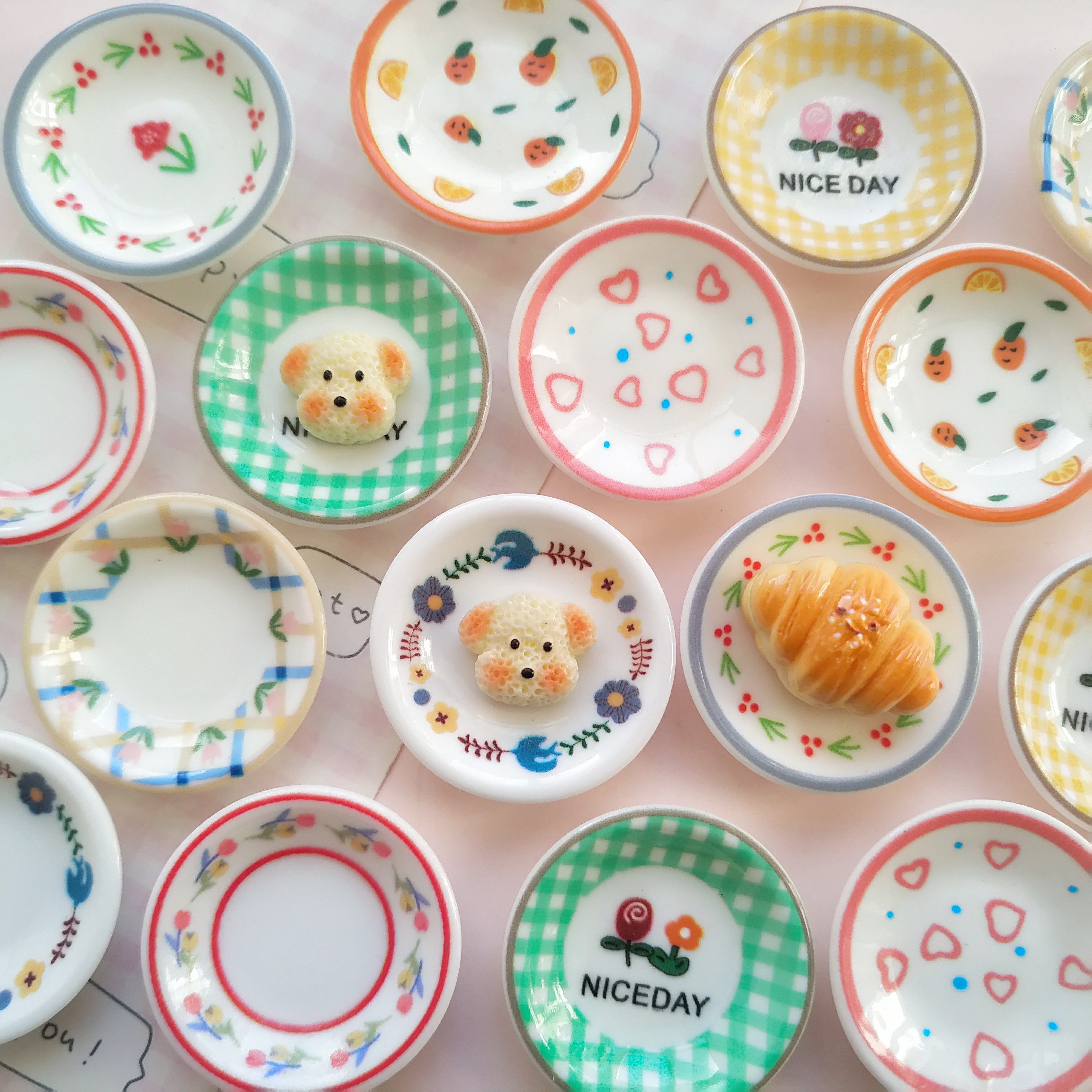 微缩仿真卡通印花食玩盘子娃屋捏捏装饰圆盘摆件手工diy树脂配件,饰品/流行首饰/时尚饰品新,其他DIY饰品配件,淘宝优惠券,粉丝福利购,淘宝优惠卷