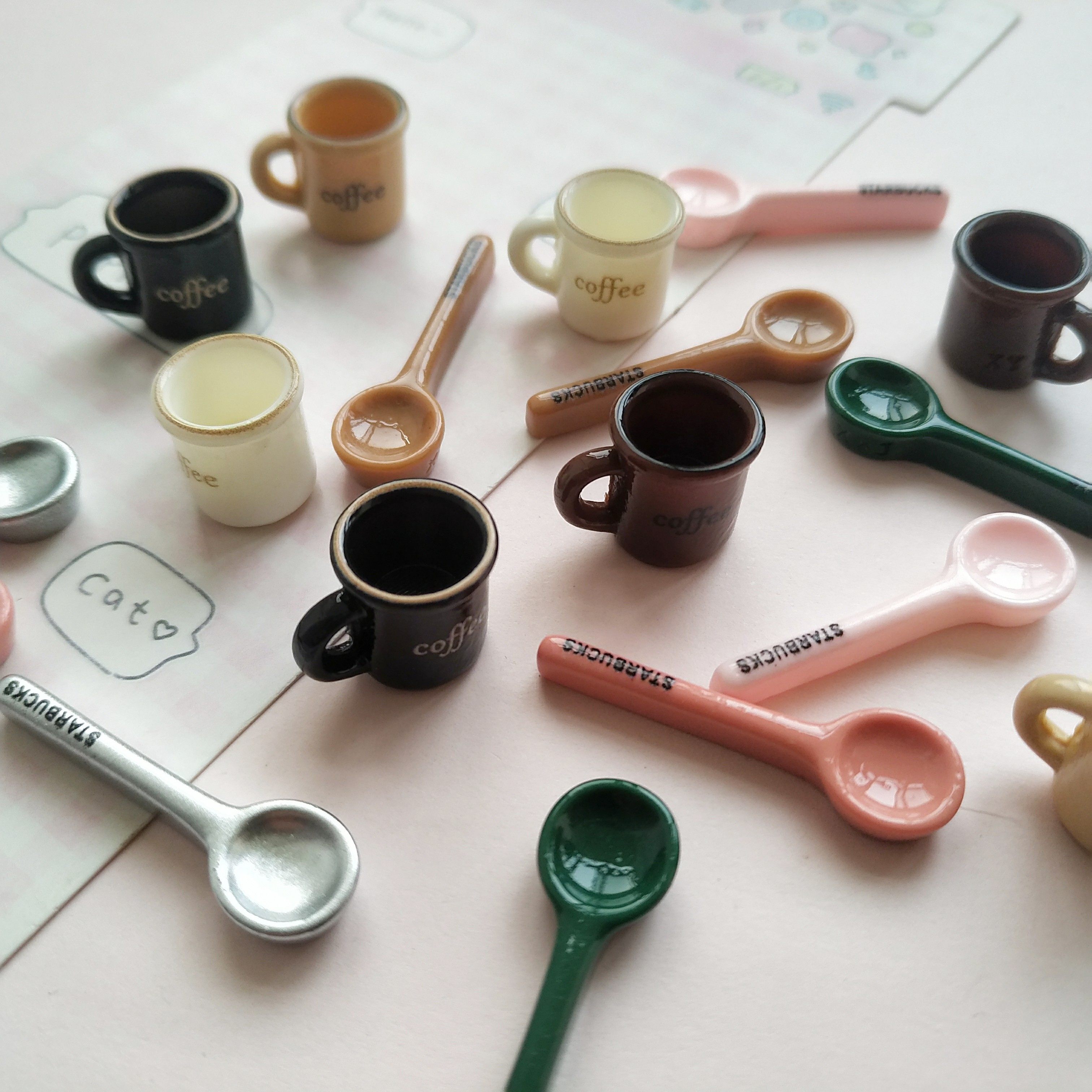 微缩仿真立体咖啡杯勺玩具模型娃屋捏捏装饰摆件手工diy树脂配件,饰品/流行首饰/时尚饰品新,其他DIY饰品配件,淘宝优惠券,粉丝福利购,淘宝优惠卷