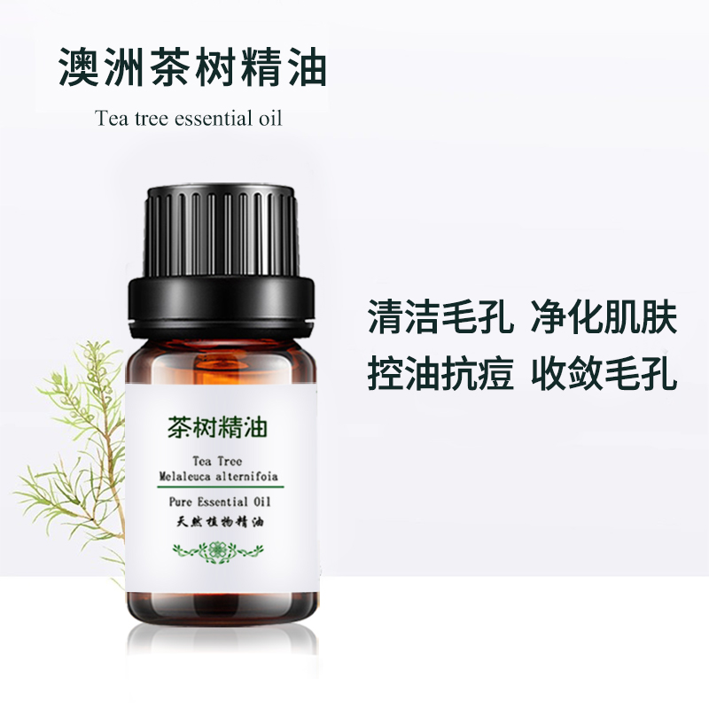 纯天然澳洲茶树精油单方精油控油去屑抑菌祛痘清洁毛孔改善粉刺