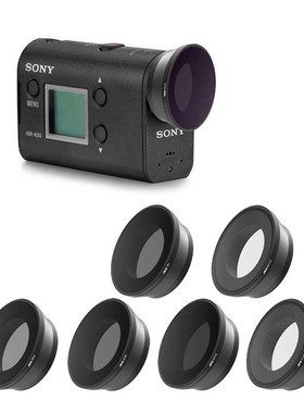 适用索尼AS50 AS100 AS200 X1000V运动相机镜头盖UV/CPL滤镜配件